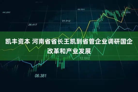 凯丰资本 河南省省长王凯到省管企业调研国企改革和产业发展